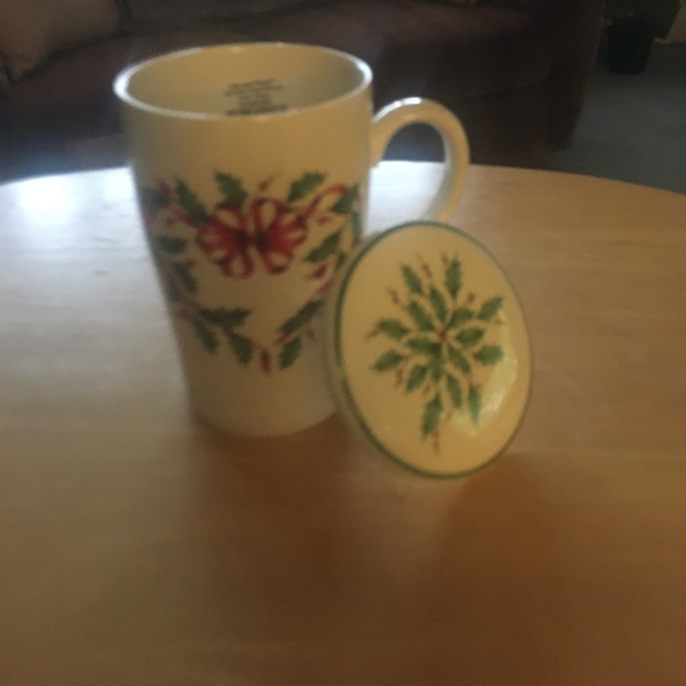 Lenox “Warmest Wishes” American by Design Christmas Mug with Lid
